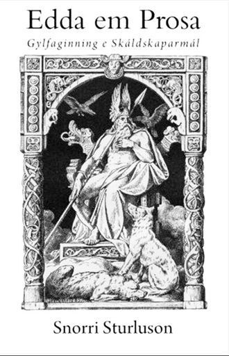 Capa de Edda em Prosa, referente à mitologia nórdica e uma da obras que inspiraram Tolkien.