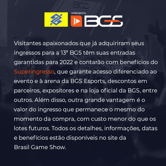 Comunicado da Brasil Game Show