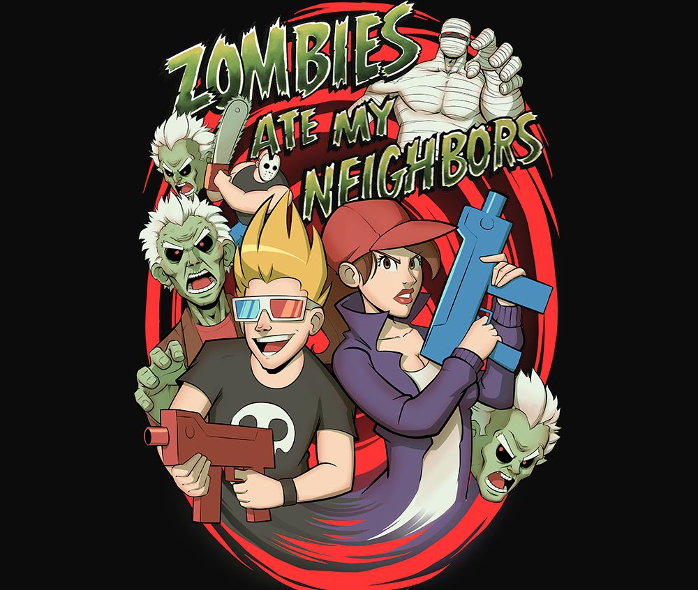Zombies Ate My Neighbors - jogos mais nostálgicos da Super Nintendo
