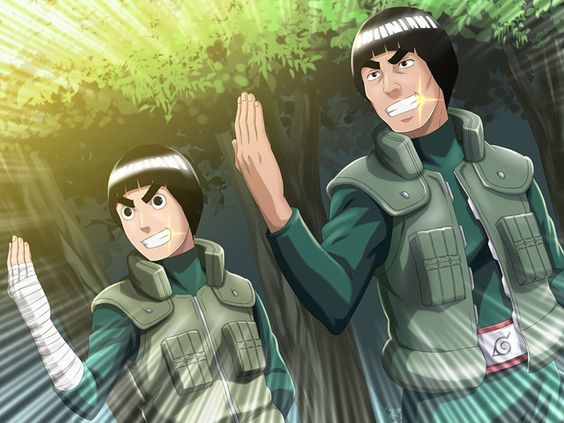 Rock Lee e Might Guy