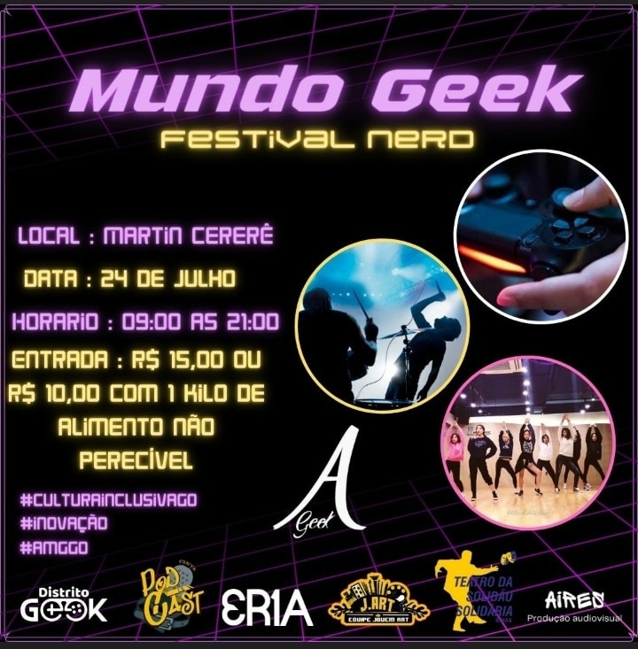 Festival Nerd ocorrerá em Goiânia no dia 24 de Julho