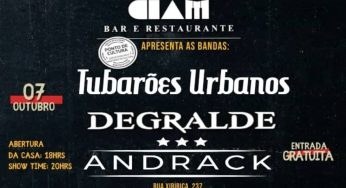 Tubarões Urbanos, Andrack e Degralde se apresentarão no CIAM (São Paulo)