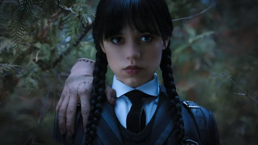 Jenna Ortega como Wandinha Addams. Reprodução / Netflix