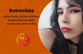 Aline Cacko, artista gráfico e quadrinista também conhecida como YUKA