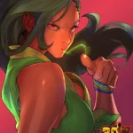 Arte de Laura Matsuda em comemoração aos 30 anos de Street Fighter.