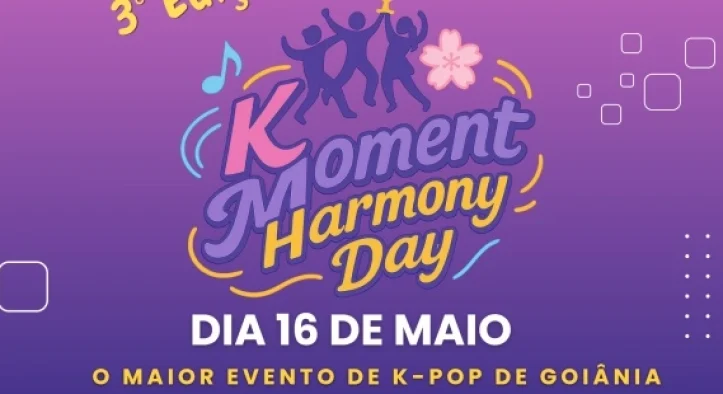 Harmony Day 3ª edição chega a Goiânia com concursos de K-pop, cosplay e atrações geek em maio de 2026