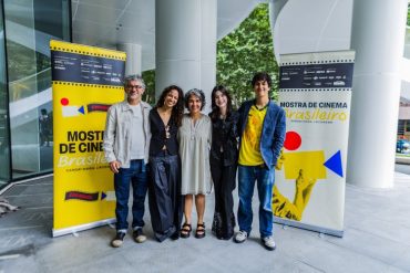 Equipe de "O Deserto de Luiza" no Festival Internacional de Cinema de Xangai para sessão especial do filme seguida de debate | Créditos: Rayane Mainara
